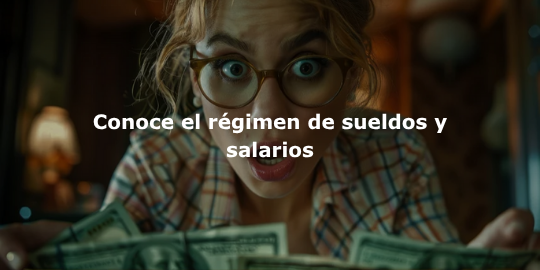 Conoce el régimen de sueldos y salarios