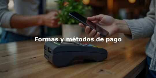 Formas y métodos de pago
